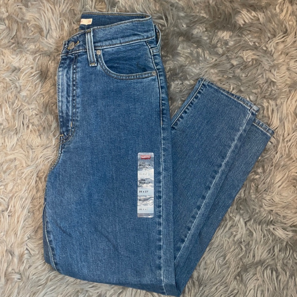 LEVI HIGH WAISTED TAPER PANTS